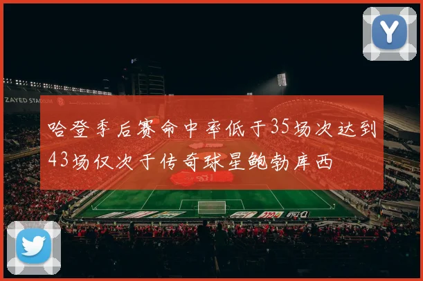哈登季后赛命中率低于35场次达到43场仅次于传奇球星鲍勃库西